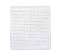 12 Inch Wide Transparent Acrylic Quilting Ruler, Accurate Sewing Cut Ruler with Black Grid Lines and Cutting Slots for Precise Fabric Measurement and Crafting Projects