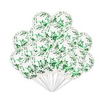 12 Inches Confetti Glitter Latex Balloons Birthday Party Decor Weddings Valentines Day Green Confetti Pack of 30
