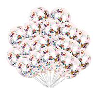 12 Inches Confetti Glitter Latex Balloons Birthday Party Decor Weddings Valentines Day Mixed Star Confetti Pack of 20