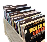 12 Inches Vinyl Record Dividers Black Reusable Record Dividers Card Double-Side Plastic Category Tab DIY Vinyl LP Album Separators for Album Crate and Vinyl DVD Record Organization (10)