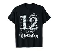 12 It's My Birthday 12 Years Old 12th Birthday Gift For Girl T-Shirt