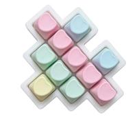 12-Key Clicky Heart Shape Keyboard Fidget Toys for Adults - Colorful Clicker Button Fidget Toy for Work Stress Relief ADHD Autism (Multicolor)