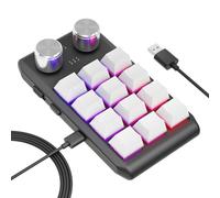 12 Key Keyboard,Multifunctional Portable Game Keypad for PC - 20 Buttons USB Ergonomic Keyboard Game Equipment, School Lab