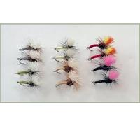 12 Klink nd Dink Barbless or Barbed Trout Flies - Mixed colours Choice (Barbless, 14)