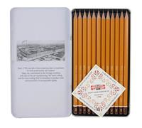 12 KOH I NOOR HARD PENCILS HB - 10H GRAPHITE TECHNICAL DRAWING SKETCHING TIN SET