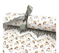 12 Large Watercolour Robin Christmas Cracker Making Craft Kit - Make & Fill Your Own