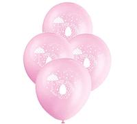 12" Latex Pink Elephant Baby Shower Balloons, Pack of 8