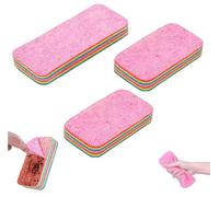 12 Layer Microfiber Sponge, Layered Sponge That Can Peel The Layers, Peelable Microfiber Sponge Tearable Cloths, Non-Scratch Tearable Cloth Rag for Kitchen,Reusable Layered Sponge, Peel Sponge (S)