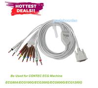 12 Lead ECG EKG Cable Lead Reble Sensor,Snap Banana For CONTEC ECG Machine