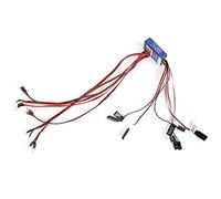 12 LED Light Kit for 1/10 Scale RC Car, Simulation Steering Brake Light with Super Bright Flash, Easy Install RC Lighting Kit Compatible with SCX10 AX10 CC01