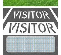 12" Letter Visitor Parking Stencil with Update Materials, Larbeti Parking Lot Stencils for Painting Visitor with 17"x 62.6" Silicone & High-Strength Fiber for Lot Painting Sign Reusable & Foldable