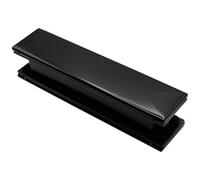 12" Letterplate Door Letterbox for uPVC, Composite and Timber Doors - Premium Draught Proof, Thermal Insulation & Noise Reduction 40-80 Black