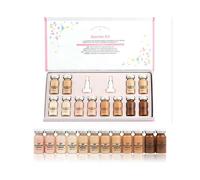 (12 Liquid foundation) 12pcs 8ml Bb Cream Kroen Glow Serum Effective Whitening Add Foundation Niacinamide/peptide For Effectived Brightening Anti-aging