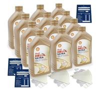 12 Liters Original Shell Helix Ultra ECT C2/C3 0W30 Motor Oil Porsche C30 API SN