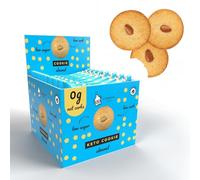 12 London Apron Keto Cookies - Soft Baked Almond | 0 g Net Carbs • Low Carb Sugar Free Biscuits for Diabetics & Vegan Snack Made in UK