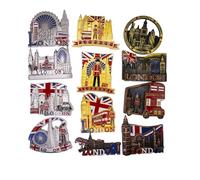 12 London Souvenirs Metal Fridge Magnets British Union Jack England Magnet UK Gift
