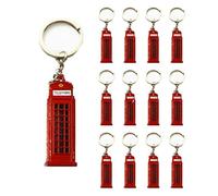 12 London Telephone Box Metal Key Ring Souvenir Gift