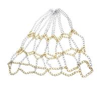 12-Loop Basketball Net Zinc Plated Steel Outdoor Rim Loop Gold and Silver Length: 50 cm