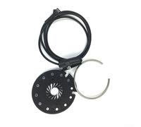 12 Magnet Electric Bike Split PAS Sensor Upgrade Pedal Assist Detector Disk LED Light Troubleshooting Aid Compatible for kunteng Motor Left Mount ABS(SM connector)