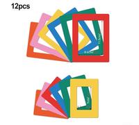 12 Magnetic Frames For Photos With Strong Backing For Use On Metal Surfaces In For Home And Office(CT525A)