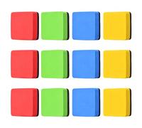 12 Magnetic Whiteboard Eraser 5 * 5CM,Whiteboard Eraser Cute,Magnetic Eraser for Whiteboards Durable,Magnetic Dry Erase Erasers