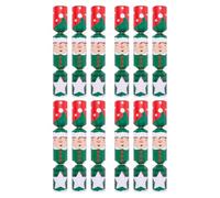 12 Make Your Elf Christmas Crackers 13.5 Inch DIY Kit - Festive Family Craft Activity with Hats, Mottos, Snaps & Raffia Ties - Eco Conscious Crackers & Packaging for Xmas Table Decorations