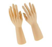 12' Male Mannequin Right Left Hand Jewelry Bracelet Gloves Display - 1 Pair - Skin Color