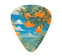 12 Many Big Oranges Printed Guitar Picks-Perfect for Christmas, Birthdays-Thin, Medium, and Thick Thicknesses