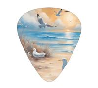 12 Many cute seagulls Printed Guitar Picks-Perfect for Christmas, Birthdays-Thin, Medium, and Thick Thicknesses