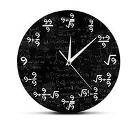12" Math Equation Formulas Silent Quartz Wall Clock Teacher Engineer Gift