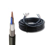 12 Metre 2.5mm SWA Steel Wire Armoured 3 Core Copper Outdoor Cable, 6943X, 1-75 METRES (12 Metre)