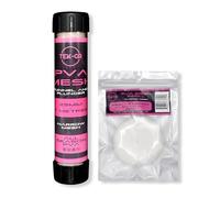 12 Metre PVA Mesh Kit - In 25mm, 36mm & 44mm Widths - Funnel & Plunger Systems - All-Season Dissolvable PVA Carp Fishing Accessories (12 Metres x 25mm)