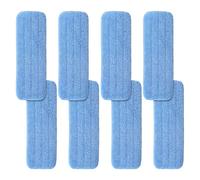 12" Microfiber Pad for Rubbermaid Commercial 12 Inch Mop Head - 8 Pack Replacement Wet & Dry Commercial Reusable Cleaning Mop Refills Fit for Any Microfiber Flat Mop System 12"