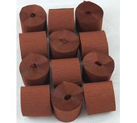 12 Mid Brown Crepe Paper Streamers 45mm x 10meters Many uses as decorations, marketing tools, great favourite with schools and the craft industry