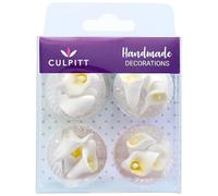 12 Mini Calla Lily Cake Decorations