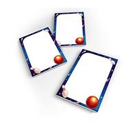 12 Mini Notepads Bowling Bowling Party Colourful Party Bags for Kids Birthday Party Favours for Boys Girls A7 Format