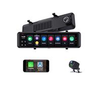 12" Mirror Dash Cam Front and Rear Full HD 1080P Android 14.0 Carpaly Android Auto Dual System 4G lte Remote View Two Way Talks GPS Navigation 24/7h Parking Mode ADAS Wifi Car RearView Mirror DVR