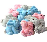 12 Mixed Cute Baby Rabbits Cupcake Toppers Cake Decorations
