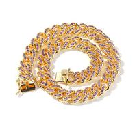 12 Mm Micro Pave Iced Cuban Link Necklaces Pink And Purple Luxury Jewelry Fashion Hip Hop For Men 16inch purple cz