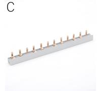 12 Modules Power Comb, 63A, Insulated for Safety, Improving Electrical Connection Efficiency (C)