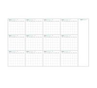12 Month Annual Yearly Wall Planner | 35X58in Dry Erase Calendar Whiteboard | Reusable Yearly Wall Planner Organizer- Large Boards Erasable Design for Family Friends Colleagues
