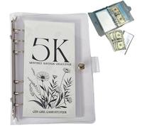 12 Month Envelopes Money Saving Challenge Binder, 10k Saving Challenge Box Savings Binder, Money Savings Challenges Book Money Saving Planner Money Organizer Budget Binder to Save 2.5k/5k/10k NEW