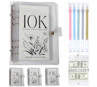 12-Month Envelopes Money Saving Challenge Binder, 12-Month Savings Challenges Book with Envelopes, Easy & Funny to Save 2.5K/5K/10K (10K)