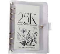 12-Month Envelopes Money Saving Challenge Binder - Easy and Funny Way to Save 2.5K/5K/10K Saving Challenge Book Budget Binder Loose Leaf Savings Boo (2.5K)