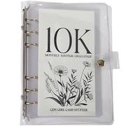 12-Month Envelopes Money Saving Challenge Binder - Easy and Funny Way to Save 2.5K/5K/10K Saving Challenge Book Budget Binder Loose Leaf Savings Boo (10K)