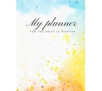 12 month planner for notes and health check 2025 2026