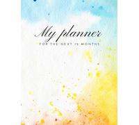 12 month planner for notes and health check 2025 2026