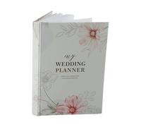 12 Month Wedding Planner Organizer with Custom Sections for Budget Management, Vendor Information, Seating Plans, Contact Lists, and Monthly Checklists (Flowers of flour)