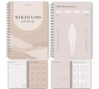 12 Month Weight Loss Journal | Pounds Lost & Body Measurements Tracker with Monthly Step Trackers, Fitness Planner, Vitamins & Supplements Logs, Goals, Reflections & Challenges | A5 (Lux)