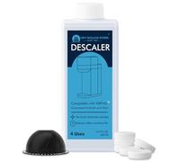 (12 Months Supply) Descaling Kit Compatible with Nespresso Vertuo, Odorless Coffee Brewer Machine Descaler Set, Liquid Descaling Solution for Nespresso, Includes Reusable Pod and 12 Cleaning Tablets